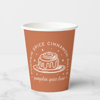 Pumpkin Spice Cinnamon Rolls Pappbecher