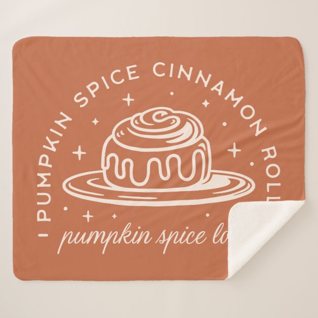 Pumpkin Spice Cinnamon Rolls Sherpadecke (Vorderseite (Horizontal))