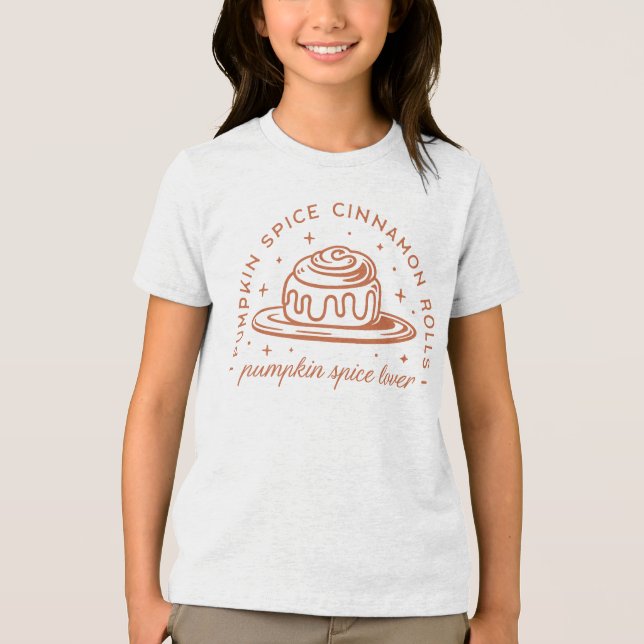 Pumpkin Spice Cinnamon Rolls Tri-Blend Shirt (Vorderseite)
