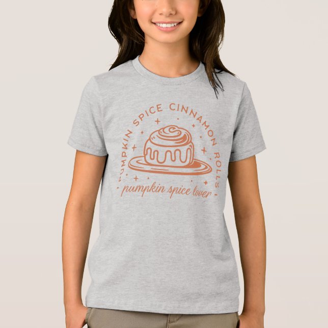 Pumpkin Spice Cinnamon Rolls Tri-Blend Shirt (Vorderseite)