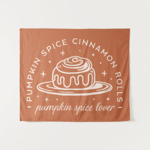 Pumpkin Spice Cinnamon Rolls Wandteppich