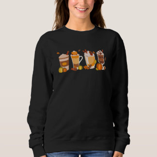 Pumpkin Spice Coffee Latte Fall Autumn Season Hell Sweatshirt