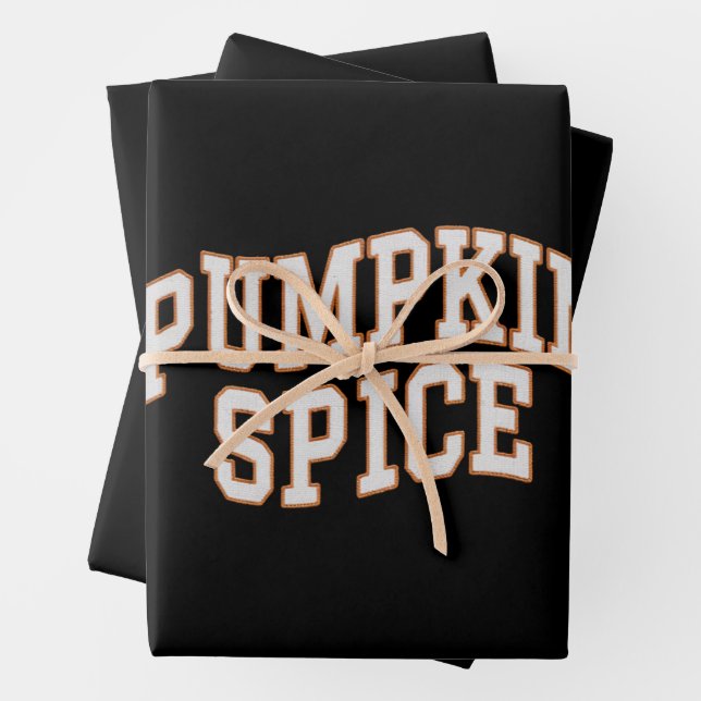 Pumpkin Spice Fall Shirt Erntedank Geschenkpapier Set (Beispiel)