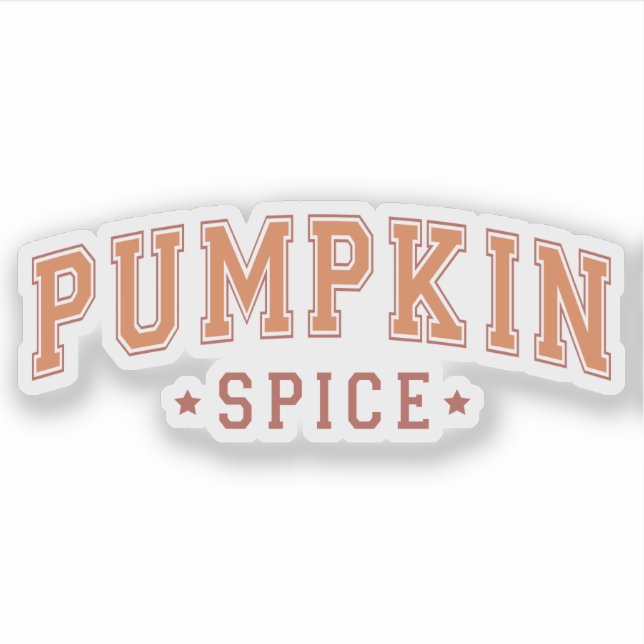 Pumpkin Spice | Fall | Vinyl, kundenspezifisch ges Aufkleber (Vorderseite)