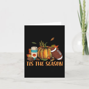 Pumpkin Spice Football Dies ist die Saison Fall Th Karte