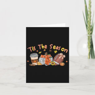 Pumpkin Spice Football Dies ist die Saison Fall Th Karte