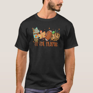 Pumpkin Spice Football Dies ist die Saison Fall Th T-Shirt