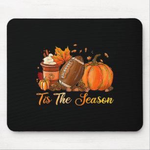 Pumpkin Spice Footbyll Dies ist die Jahreszeit Fal Mousepad