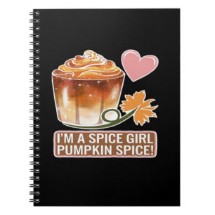 Pumpkin Spice Girl Fall Latte Sticker Notizblock