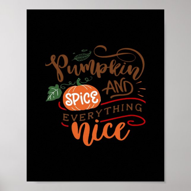 Pumpkin Spice Girl Poster (Vorne)