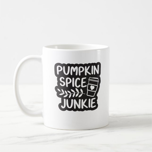 Pumpkin Spice Junkie Kaffeetasse (Links)