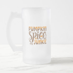 Pumpkin Spice Junkie Mattglas Bierglas