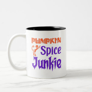Pumpkin Spice Junkie Zweifarbige Tasse