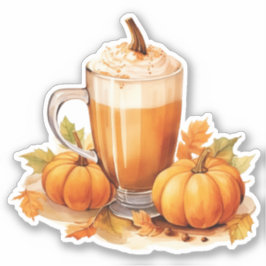 Pumpkin Spice Latte Aufkleber