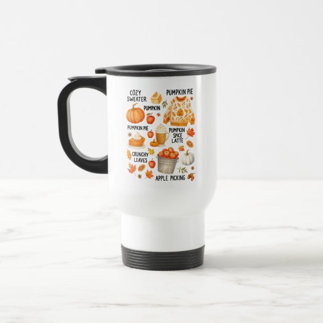 Pumpkin Spice Latte |Cosy Fall Coffee Autumn Vibes Reisebecher (Links)