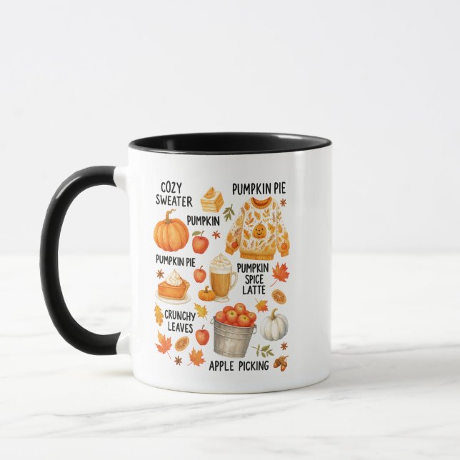 Pumpkin Spice Latte |Cosy Fall Coffee Autumn Vibes Tasse (Links)