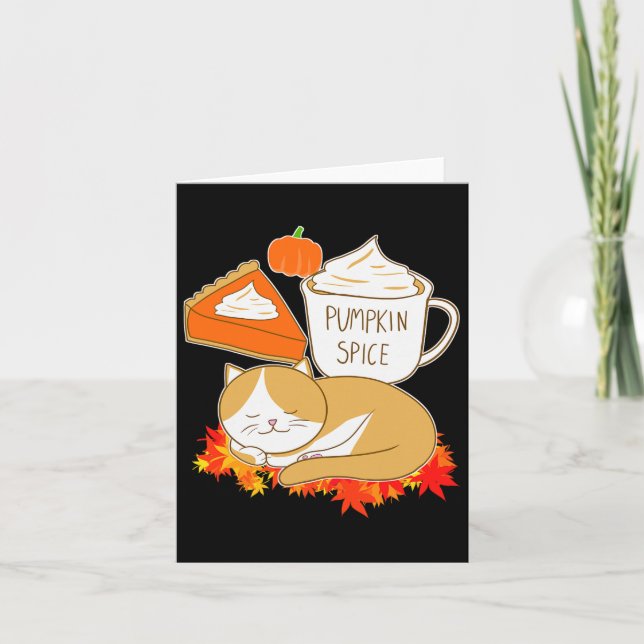 Pumpkin Spice Latte Karte (Vorderseite)