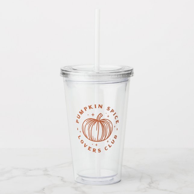 Pumpkin Spice Lovers Club Acryltrinkbecher (Vorderseite)