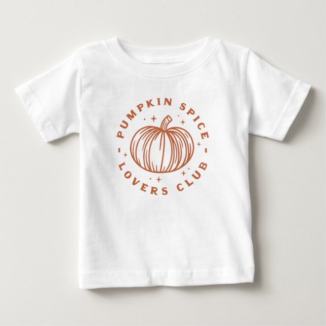 Pumpkin Spice Lovers Club Baby T-shirt (Vorderseite)