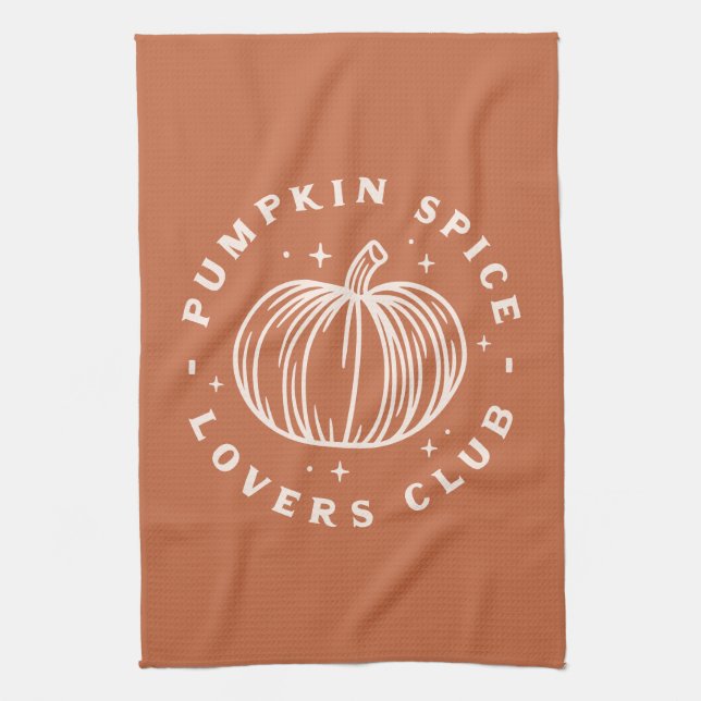 Pumpkin Spice Lovers Club Geschirrtuch (Vertikal)