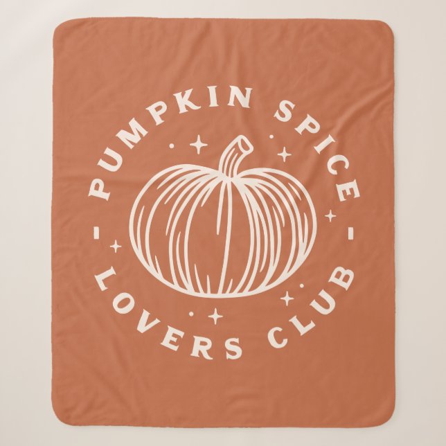 Pumpkin Spice Lovers Club Sherpadecke (Vorderseite)