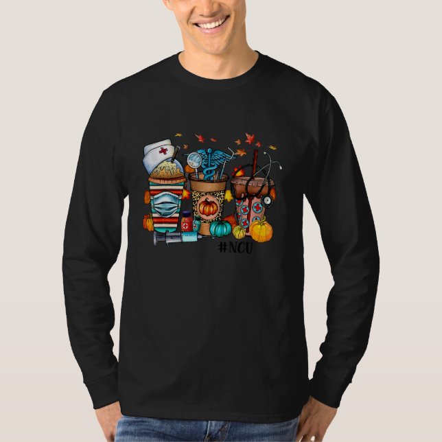Pumpkin Spice NCU Nurse Pumpkin Fall vibes outfit  T-Shirt (Vorderseite)