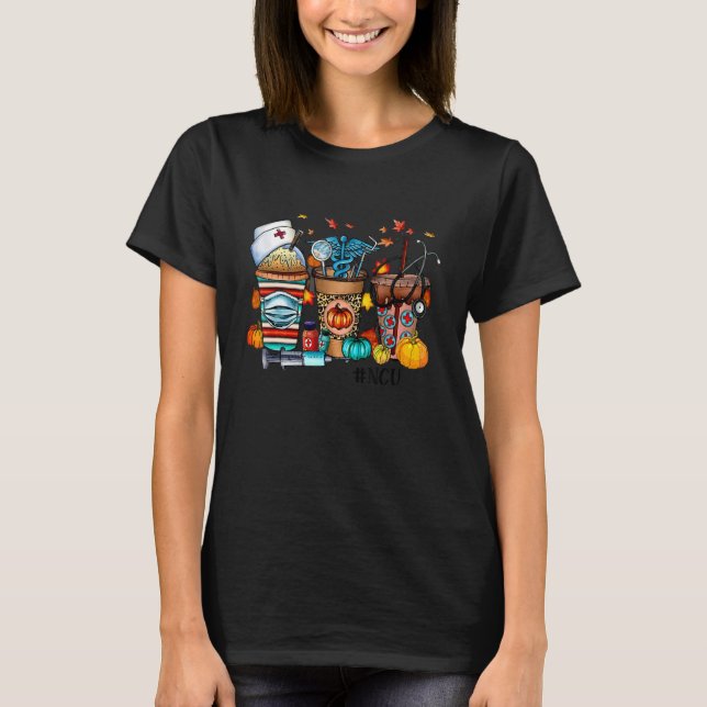 Pumpkin Spice NCU Nurse Pumpkin Fall vibes outfit  T-Shirt (Vorderseite)