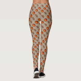 Pumpkin Spice Pumpkins Kaffee Latte Tan Leggings