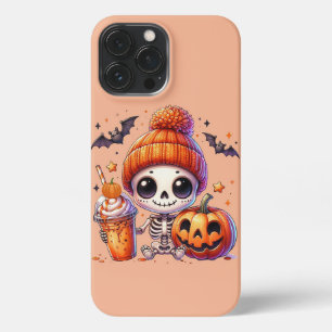 Pumpkin Spice Skeleton iPhone 13 Pro Max Hülle