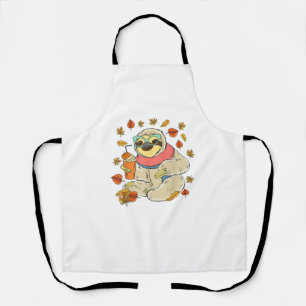 Pumpkin Spice Sloth Herbstlaubs Erntedank Autum Schürze