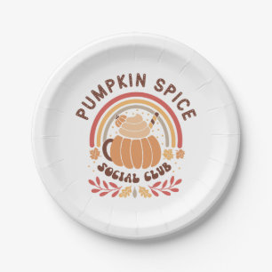 Pumpkin Spice Social Club – Süßer Herbst-PSL  Pappteller