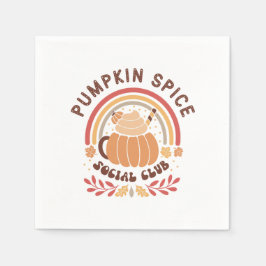 Pumpkin Spice Social Club – Süßer Herbst-PSL Serviette