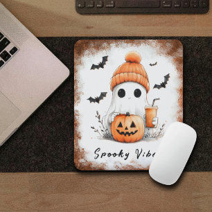 Pumpkin Spice Spooky Vibes Personalisiert Mousepad