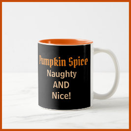 Pumpkin-Spice-Tasse Zweifarbige Tasse