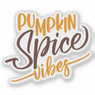 Pumpkin Spice Vibes Aufkleber