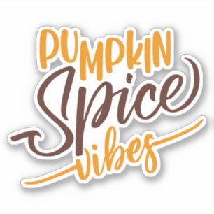 Pumpkin Spice Vibes Aufkleber