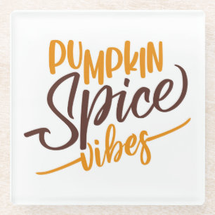Pumpkin Spice Vibes Glasuntersetzer