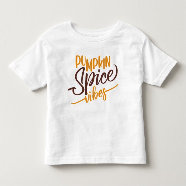 Pumpkin Spice Vibes Kleinkind T-shirt (Vorderseite)