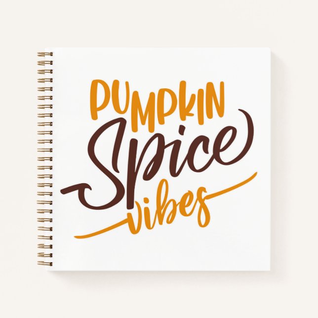 Pumpkin Spice Vibes Notizbuch (Vorderseite)