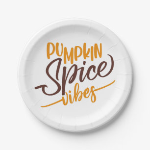 Pumpkin Spice Vibes Pappteller