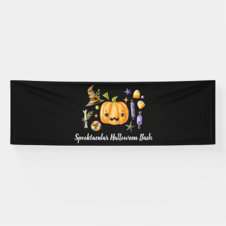 Pumpkin Spooktacular Halloween Bash Party Black Ba Banner