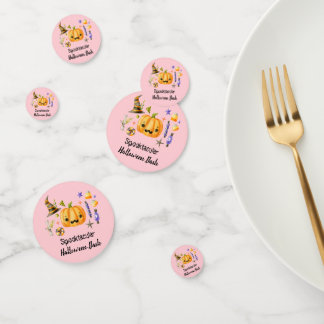 Pumpkin Spooktacular Halloween Bash Party Pink Konfetti