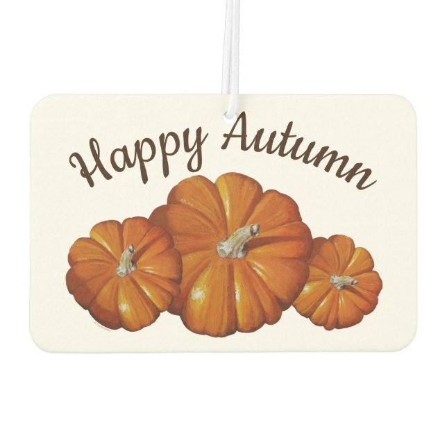 Pumpkin, Squash Autumn Harvest Air Freshener Autolufterfrischer (Rückseite)