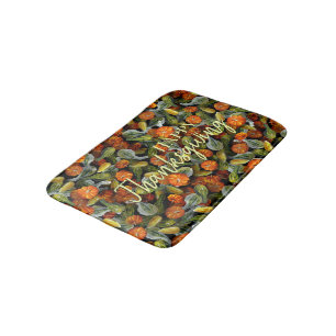 Pumpkin, Squash Autumn Harvest Bath Mat Badematte