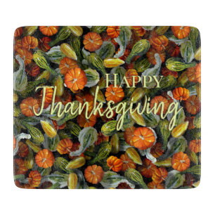 Pumpkin, Squash Autumn Harvest Cutting Board Schneidebrett