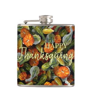 Pumpkin, Squash Autumn Harvest Flask Flachmann