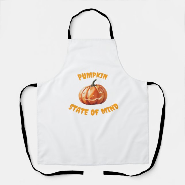 Pumpkin-Staat des Geistes - Halloween Oversized T- Schürze (Vorderseite)