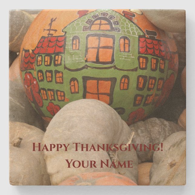 Pumpkin Steinuntersetzer (Vorderseite)