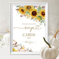 Pumpkin Sunflower Brautparty Rezept Card Signature