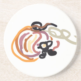 Pumpkin Sunset Autumn cute Getränkeuntersetzer